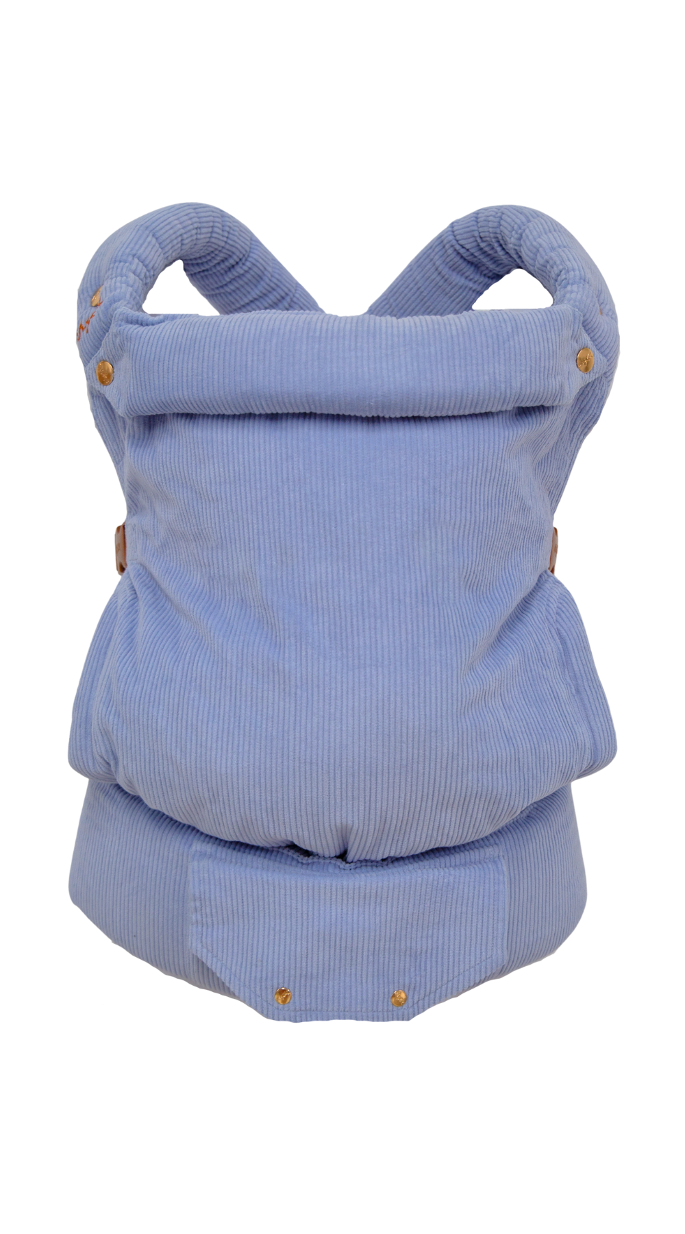 pink and blue chekoh baby carrier - cornflour blue corduroy cord fabric perfect from newborn up to toddler