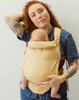 camel coloured baby clip carrier by chekoh australian owned and perfect for newborns and toddlers 