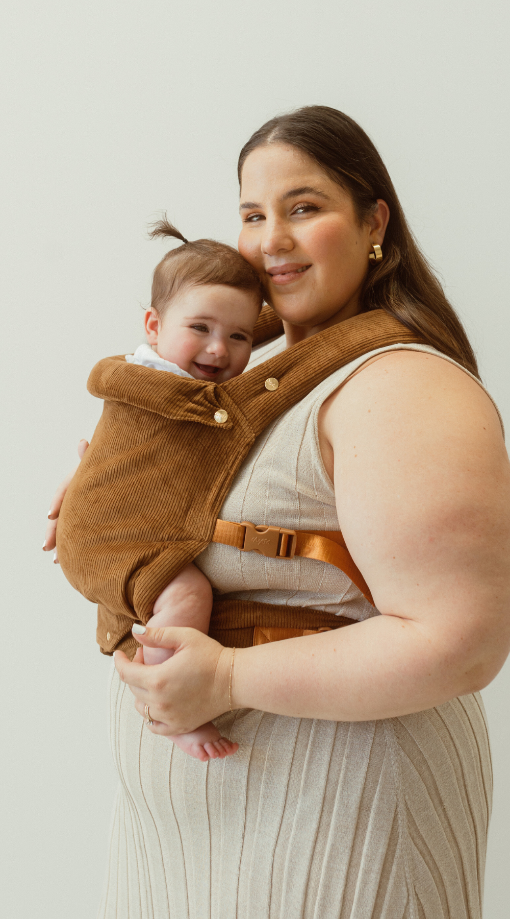 Mocha Cord Clip Baby Carrier Australia s best Chekoh Clip Carrier