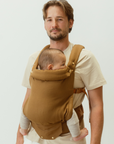 almond coloured baby clip carrier by chekoh australian owned and perfect for newborns and toddlers 