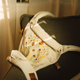Chekoh Juni Clip Baby Carrier Folk Art Embroidered Velvet - one of a kind design made to be cherished throughout your babywearing journey.