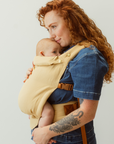 camel coloured baby clip carrier by chekoh australian owned and perfect for newborns and toddlers 