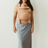 blush coloured baby clip carrier by chekoh australian owned and perfect for newborns and toddlers 
