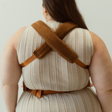 cotton corduroy cord chocolate brown colour baby clip carrier by chekoh australian owned and perfect for newborns and toddlers 