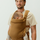 almond coloured baby clip carrier by chekoh australian owned and perfect for newborns and toddlers 