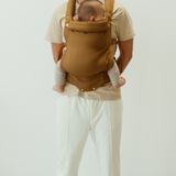 almond coloured baby clip carrier by chekoh australian owned and perfect for newborns and toddlers 