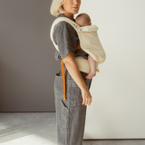 Mum mom mama essential the Chekoh Baby Ivory Cotton Cord Clip Carrier 2.0, breathable and lightweight cotton corduroy for the neutral vintage lover. The Baby Carrier that goes with everything. Compliments guaranteed.