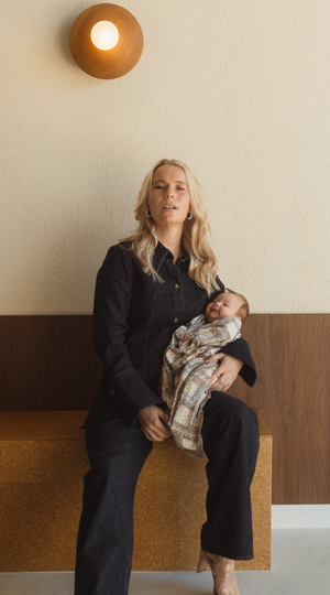 Chekoh Bandana print swaddle made with butter soft all natural bamboo and stretchy spandex. The perfect baby shower gift.  