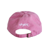 Pink Chekoh Cap back with white embroidery logo.