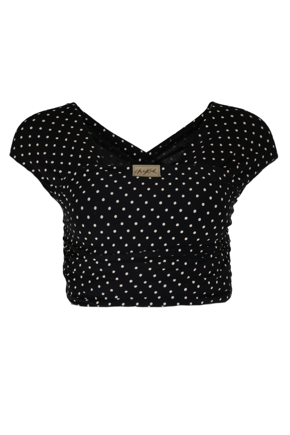 Black and white Polka Dot print Stretchy Wrap Carrier from Chekoh Baby - Australia's favourite soft wrap