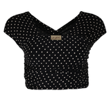 Black and white Polka Dot print Stretchy Wrap Carrier from Chekoh Baby - Australia's favourite soft wrap
