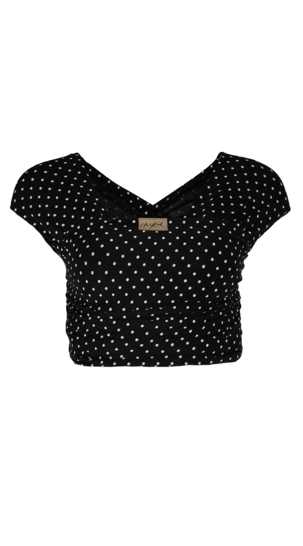 Black and white Polka Dot print Stretchy Wrap Carrier from Chekoh Baby - Australia's favourite soft wrap