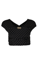 Black and white Polka Dot print Stretchy Wrap Carrier from Chekoh Baby - Australia's favourite soft wrap