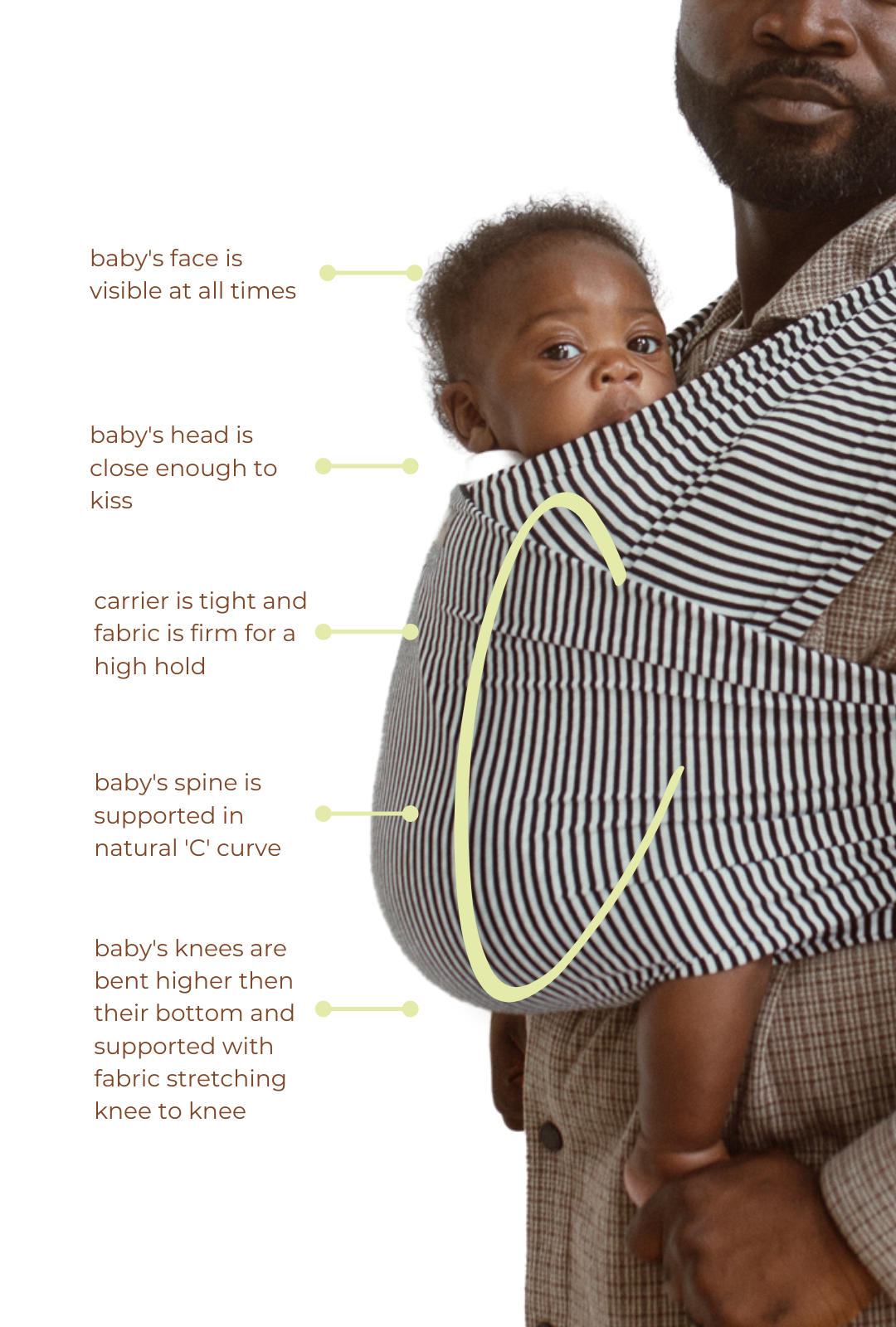 Ochre Chekoh Stretchy Baby Wrap Carrier