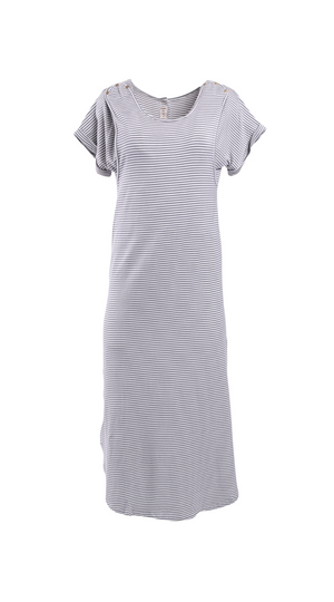 Grey Stripe Journey Dress