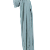 A green/blue Teal Ring Sling Carrier by Chekoh Baby on a white background.