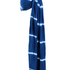 A deep blue and white tie dyed Indigo Ring Sling Carrier by Chekoh Baby featured on a white background. 