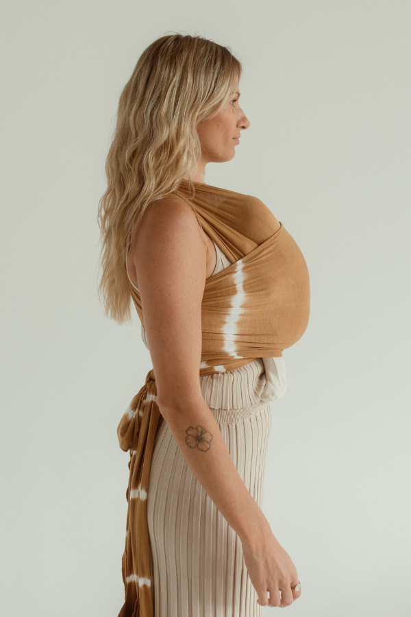 cove tie dye tiedye peach neutral best stretchy wrap carrier from australia chekoh best bamboo baby carrier for newborn