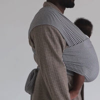 black stripe stretchy wrap carrier from australia chekoh best bamboo baby carrier for newborn 