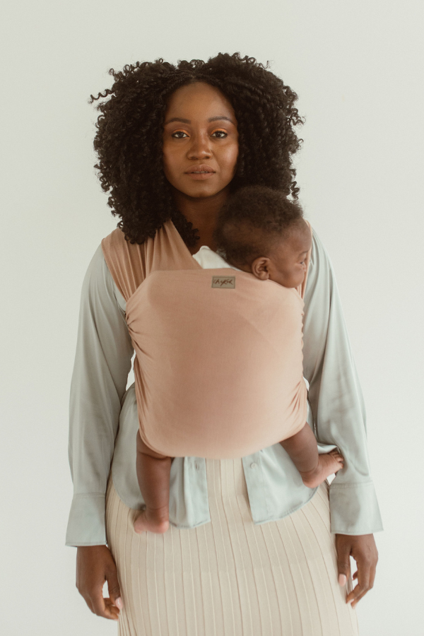 cinta beige best stretchy wrap carrier from australia chekoh best bamboo baby carrier for newborn