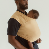 camel neutral colour stretchy wrap carrier from australia chekoh best bamboo baby carrier for newborn