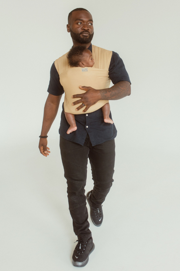 Camel Chekoh Stretchy Baby Wrap Carrier