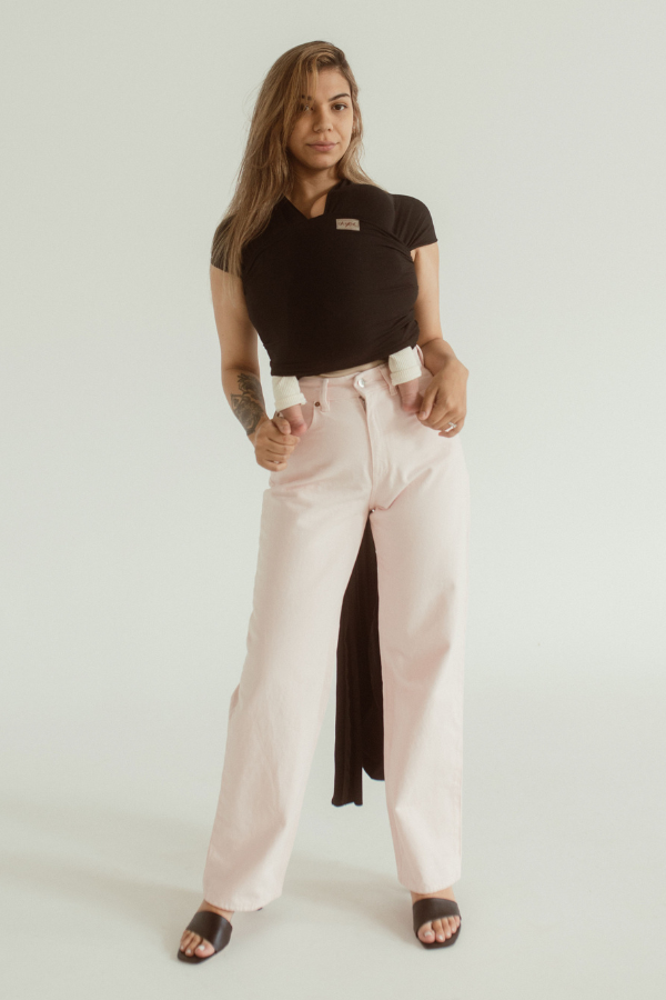 Jett Black Chekoh Stretchy Baby Wrap Carrier