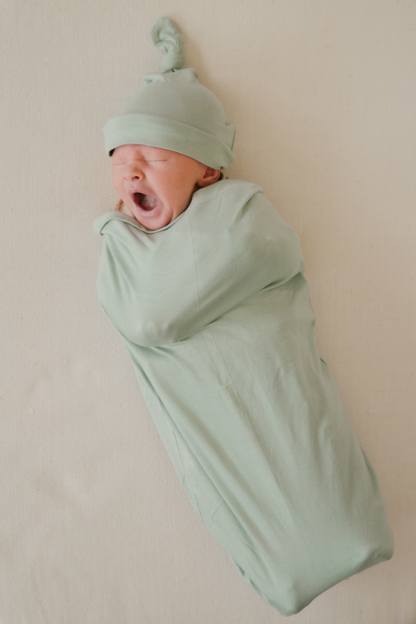 baby swaddle wrap newborn announcement chekoh teal 