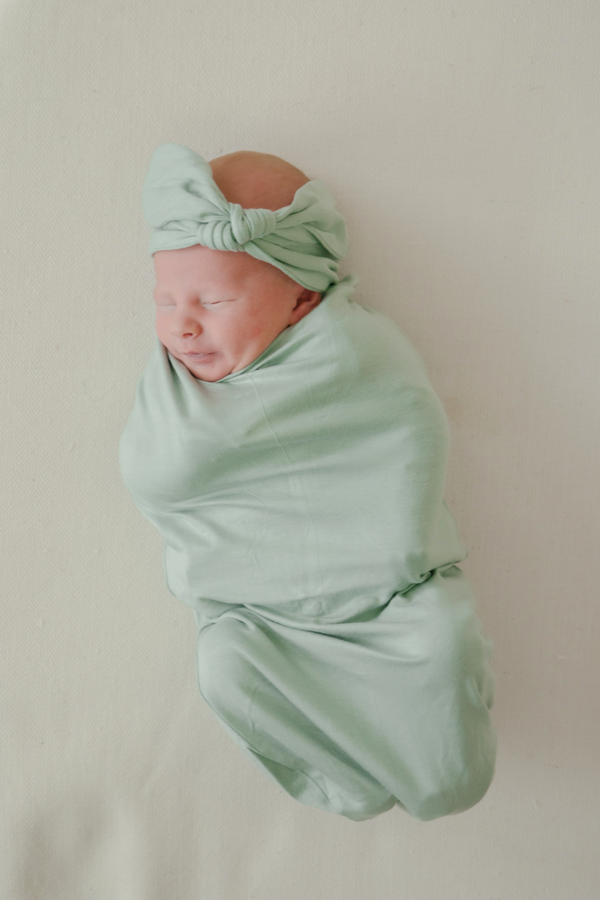 baby swaddle pocket birth announcement newborn beanie bamboo chekoh