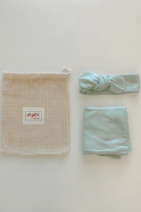 baby swaddle pocket birth announcement newborn beanie bamboo chekoh