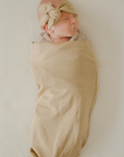 baby swaddle pocket birth announcement newborn beanie bamboo chekoh