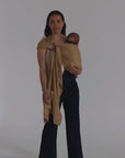 camel ring sling baby carrier australia chekoh bamboo and linen newborn 